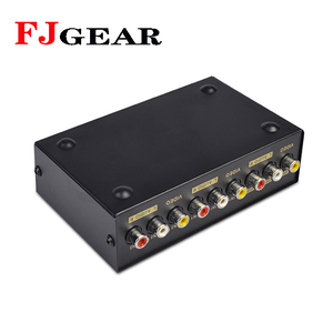FJGEAR, alta calidad y duradero DVD 2 puertos AV video audio Switcher 2 entrada 1 salida AV switch - Product Image 4