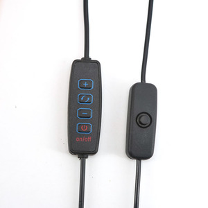 3 renk kısılabilir sıcak ve beyaz DC 5V 3W USB LED ışıkları çip kısılabilir anahtarı tek renk okuma gece lambası 1.5 metre kablo - Product Image 5