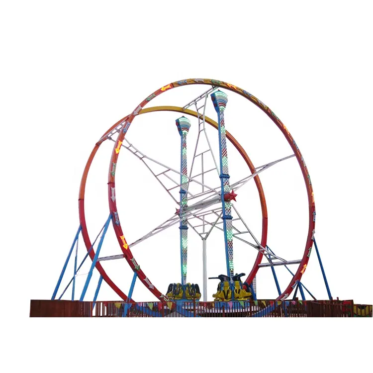 high income high power fairground theme amusement park ride ons equipment thrill ride ferris ring ride for sale