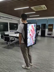 21.5 Inch <strong>LCD</strong> Screen Outdoor Advertising Digital Signage <strong>Display</strong> Human Walking Backpack Digital Billboard <strong>with</strong> Free <strong>Software</strong> - Product Image 2