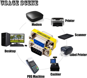 ขั้วต่อพอร์ตอนุกรมแบบบัดกรีชนิด D-Sub 9พินตัวเชื่อมต่อ RS232ซ็อกเก็ต9Pin อะแดปเตอร์ Coupler 9 P แบบ DB9 RS232 - Product Image 5