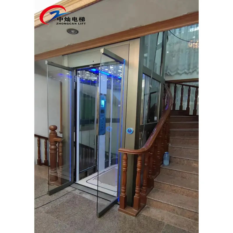 Populaire 4 passagers 3 étage ascenseur à domicile/une personne ascenseur pour la maison/passager ascenseur prix en chine