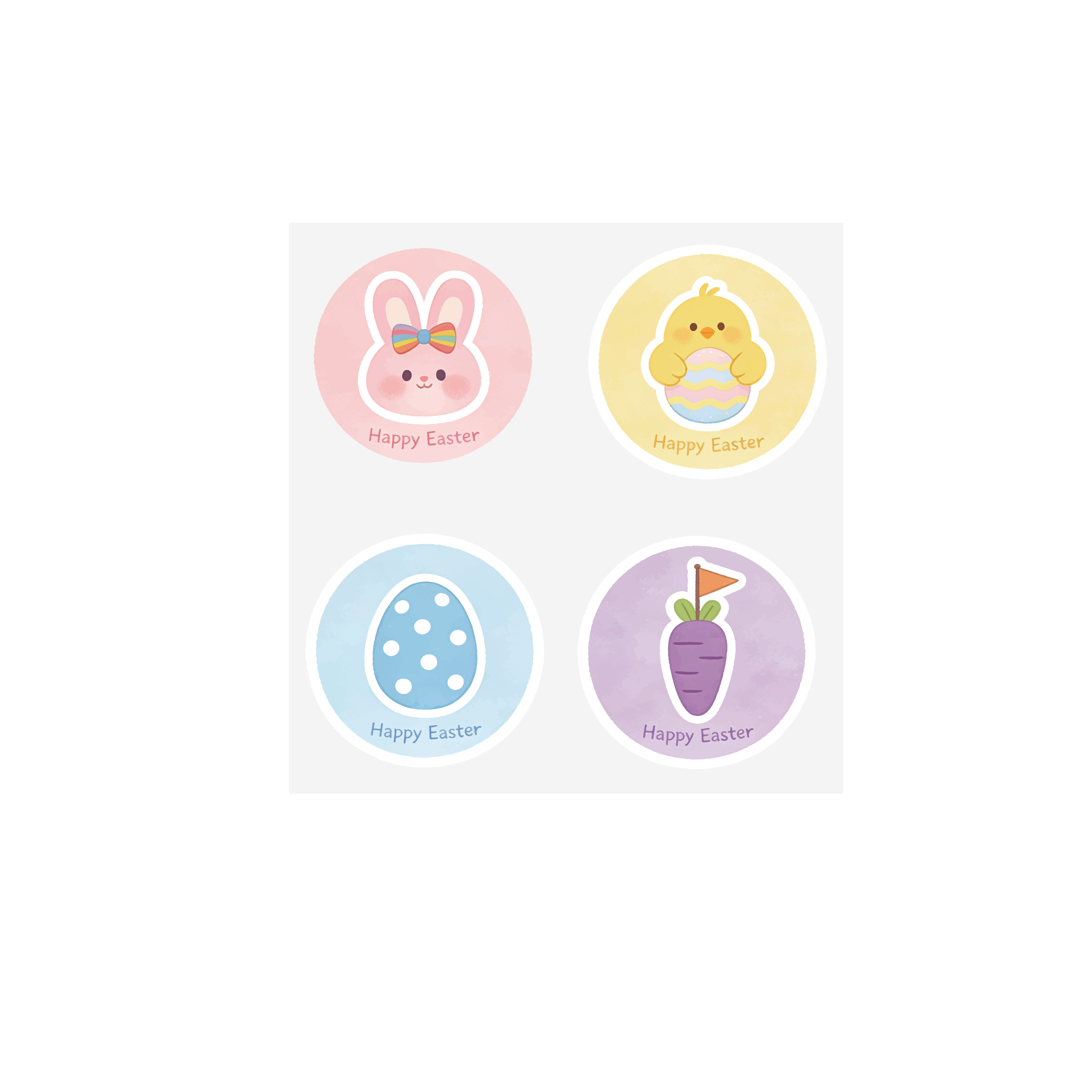 Patch bouton de Pâques 4 points