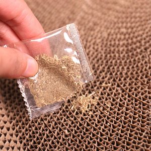 Rascador de Casa de gato con hierba gatera, cama de cartón corrugada redonda de buena calidad, gran oferta - Product Image 4