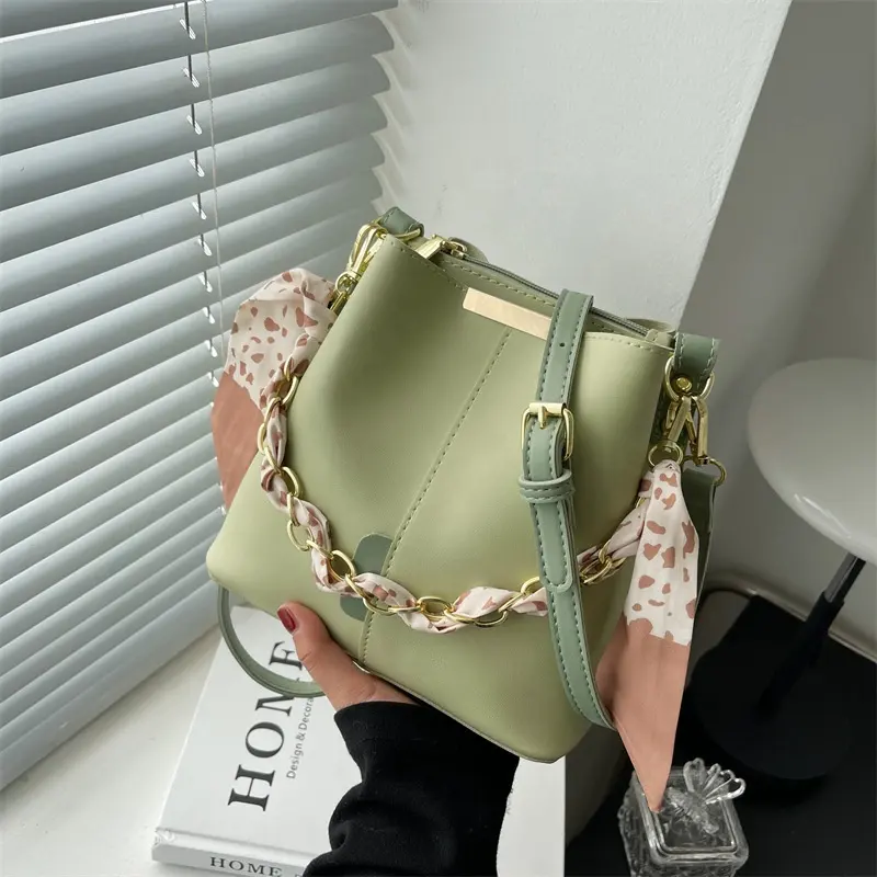 デザイナーバケットバッグ女性用ハンドバッグ2022チェーンショルダー女性用格安ハンドバッグ小さなPUレザー女性用トートハンドバッグ