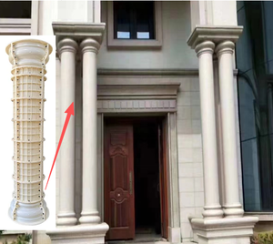 Cetakan kolom Romawi bulat plastik rumah tangga 20-40cm-mudah digunakan cetakan beton dekorasi luar ruangan grosir tersedia - Product Image 1