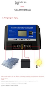 ソーラー充電コントローラーソーラーpwmmpptコントローラーソーラー充電コントローラー回路10a24v - Product Image 5