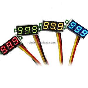 0.28 Inch <strong>2</strong>.5V-30V Mini Digital Voltmeter Voltage Tester Meter LED Screen Digital Voltmeter <strong>Red</strong> LED Display <strong>2</strong> Wires Hot Sale - Product Image 1