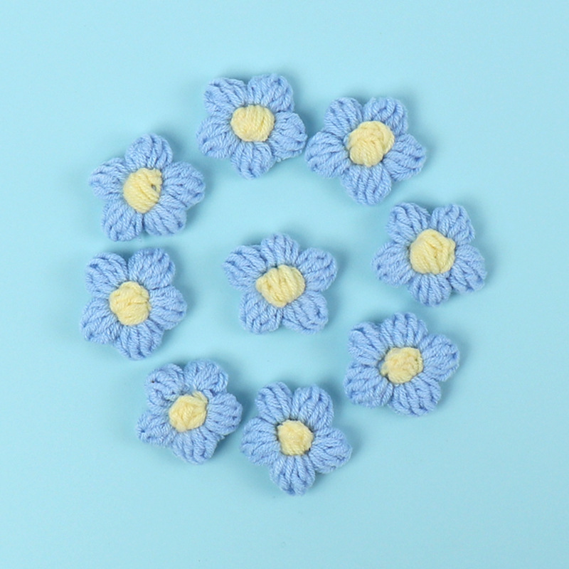 Pétalos de flor azul puff