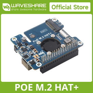 POE M.2 HAT Waves hare PCIe zu M.2 Adapter mit PoE-Funktion für Raspberry Pi 5 unterstützt NVMe Protocol M.2 Solid State Drive - Product Image 2
