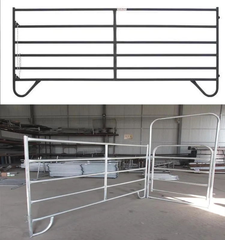 Valla de panel de ovejas de tubería redonda galvanizada, Panel de Metal galvanizado por inmersión en caliente para pluma de vaca de caballo