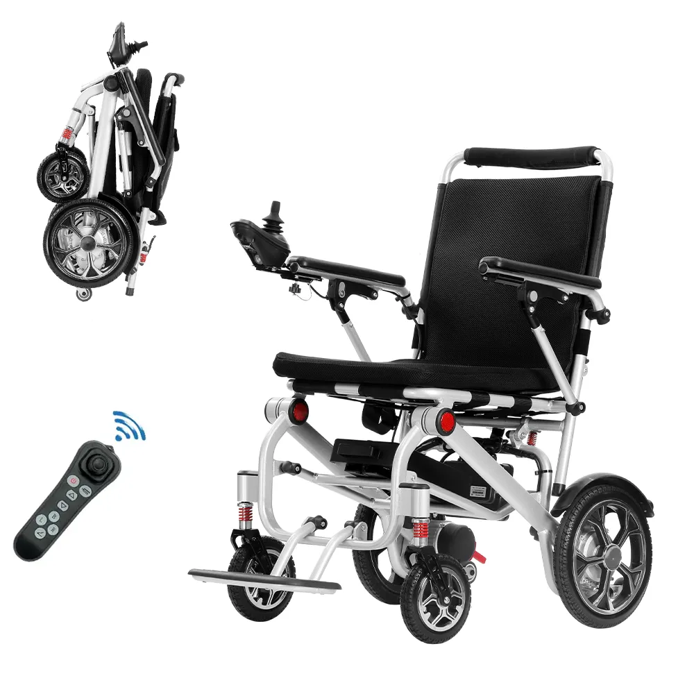2024 Verkaufsschlager ferngesteuerter leichter elektrischer Rollstuhl tragbarer elektrischer Rollstuhl für Behinderte