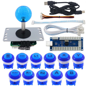 Hot Sell <strong>Arcade</strong> Game Console DIY Kit <strong>Arcade</strong> Cabinet Joystick Kit With USB Encoder LED Joystick Illuminated Push Buttons - Product Image 3