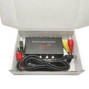 2 Port AV <strong>Audio</strong> and <strong>Video</strong> RCA 2 in 1 Out Switcher Automatic Manual <strong>Switch</strong> Selector Junction Box AV Switcher - Product Image 4