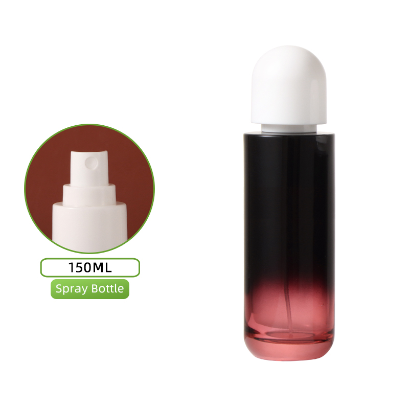 Botella de vino tinto de 150 ml, cabezal rociador blanco + tapa blanca yunshang