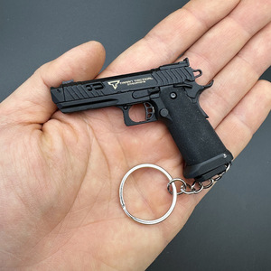 Taran chiến thuật chiến đấu Bậc Thầy 2011 Súng móc khóa 1:3 70mm John Wick Súng đồ chơi Pit Viper 2011 kim loại súng Keychain - Product Image 5