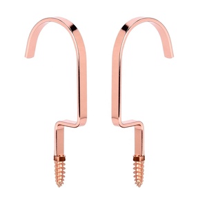 Móc kim loại phẳng bằng vàng hồng thân thiện với môi trường cao cấp cho các phụ kiện treo với các tùy chọn tùy chỉnh để treo quần áo hoặc các mặt hàng - Product Image 6