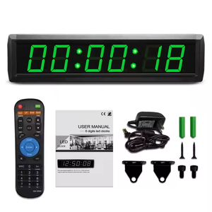 Custom <strong>2</strong>.3 <strong>Inch</strong> 6 Digit <strong>LED</strong> Portable 12/24 Hour Display Wall Clock Multi-Functional Digital Countdown <strong>Timer</strong> for Office Indoor - Product Image 5