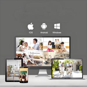 Sistema de cámara CCTV de seguridad para el hogar POE PTZ de 4*3MP con visión nocturna, Voz bidireccional para monitoreo de seguridad en el hogar, almacenamiento de datos en la nube - Product Image 5