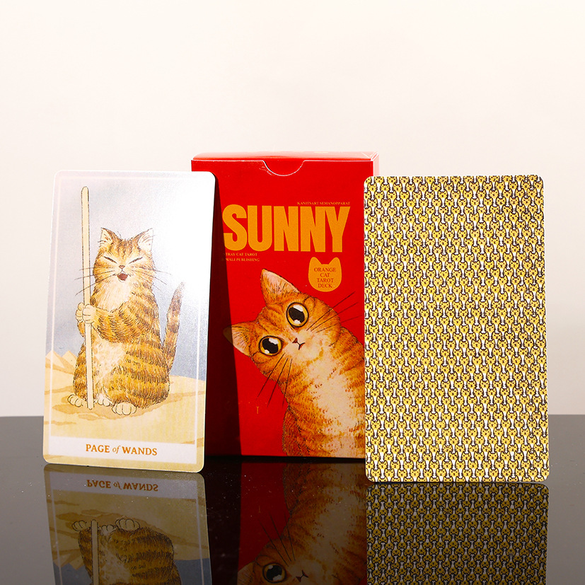 Gato naranja soleado