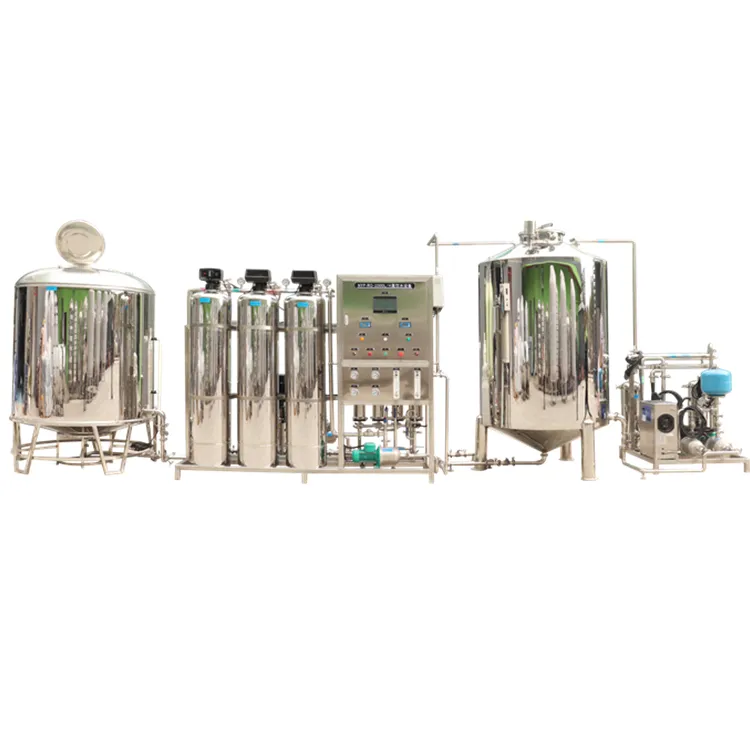 محطة تحلية صغيرة 1000L مرشح تناضح عكسي آلة المياه الجوفية معدات التناضح العكسي لتنقية مياه الآبار مصنع 6000G