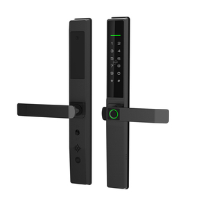 Parmak izi ve kart erişimi ile akıllı dijital kilit ekran kapıları için alüminyum alaşımlı giriş RFID ve şifre veri depolama seçenekleri - Product Image 1