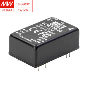 MEAN WELL SCW12B-05, EMI Filter, 18-36VDC <strong>Input</strong>, 5V 2.4A <strong>Output</strong>,12W <strong>DC</strong>-<strong>DC</strong> Converter, Industrial &amp; Instrumentation Applications - Product Image 1