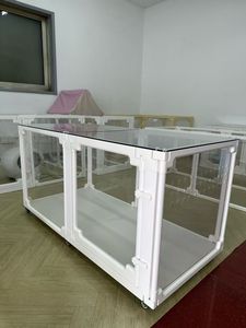 Trong suốt thỏ hàng rào lồng nhỏ vừa chó lắp ráp yêu cầu sử dụng trong nhà tất cả các mùa bichon Teddy qua biên giới bán nóng - Product Image 4