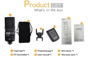 尼康奥林巴斯DSLR内置闪光灯触发基本照明工具佳能Godox TT520II无线相机闪光灯 - Product Image 6