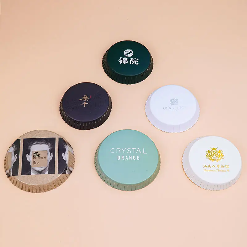 Disposable paper cup lid cover custom logo coffee tea paper cup lids eco friendly for hotel restaurant office