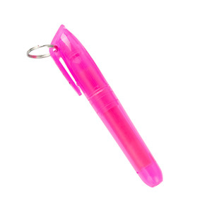 Nuovo arrivo evidenziatore in plastica trasparente con Clip portachiavi Logo personalizzato Color caramella Mini penna evidenziatore - Product Image 6