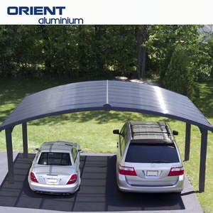 2024Aluminium Solar Roof System Polycarbonate Carport Pergola Parallel Parking Racking <strong>Structure</strong> for Garage Car Shelter <strong>Shade</strong> - Product Image 5