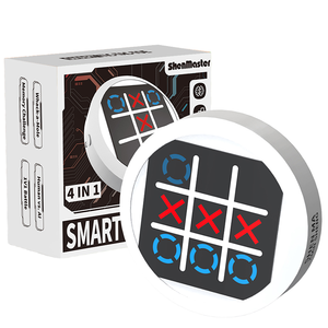 4 in 1ミニTic Tac Toe Boltゲーム、電子ハンドヘルドパズルゲームコンソールWhack-a-Moleファミリー楽しい旅行ボードゲーム - Product Image 1