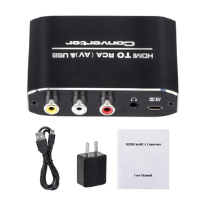 Convertidor de conversión RCA a HD MI HD a AV + USB + 3,5 conector de auriculares HDMI2AV HD a RCA Video Audio convertidor Mini adaptador - Product Image 1