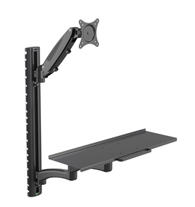 <strong>V</strong>-<strong>mounts</strong> Adjustable Monitor Arm <strong>Wall</strong> <strong>Mount</strong> with Keyboard Tray for Home Office Use VM-WS02E - Product Image 2