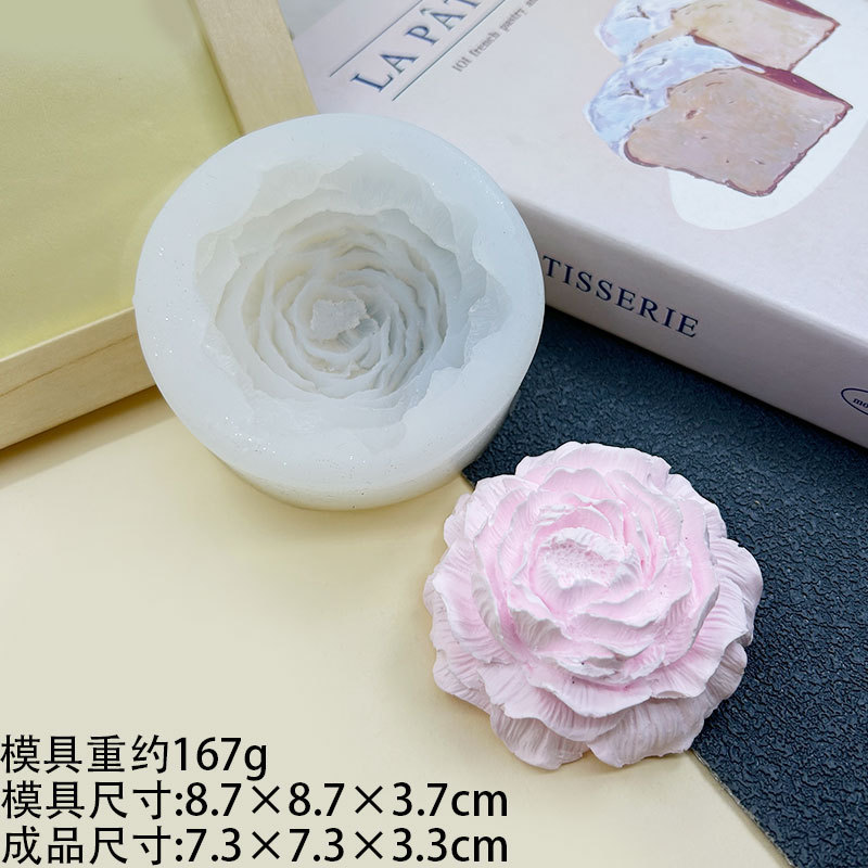 White-Peony flower mold