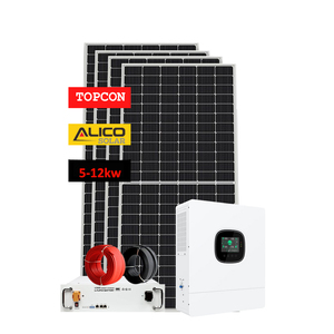 带MPPT控制器的廉价离网10KW太阳能系统单晶硅太阳能电池板8KW负载功率10 KW容量