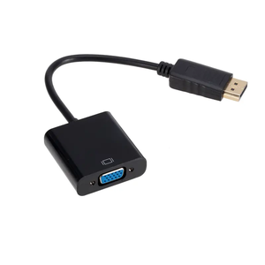 Fast Delivery Display Port to <strong>VGA</strong> Adapter Cable Male to Female Converter for PC Computer Laptop HDTV Monitor Projector