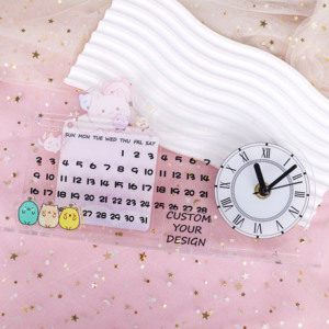 Trong Suốt Acrylic Đồng Hồ Treo Tường Máy Tính Để Bàn Acrylic Đồng Hồ Tùy Chỉnh Acrylic Đứng Anime Máy Tính Để Bàn Trang Trí Tùy Chỉnh Mãi Mãi Lịch Đứng - Product Image 6