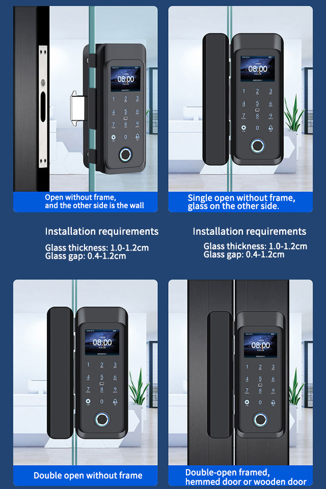 Self-provided doorbell emergency unlocking multifunctional lock password smart door lock serrure intelligente serrure porte lock