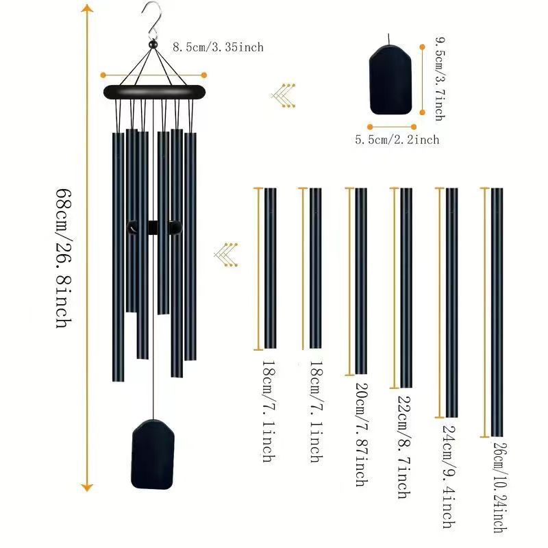 Log square piece (black rope)
