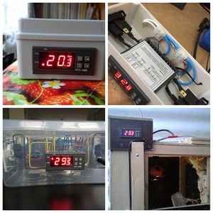 LCD Digital controlador de temperatura termostato STC-1000 1m Sensor NTC termostato regulador del calentador de refrigerador de dos salida de relé