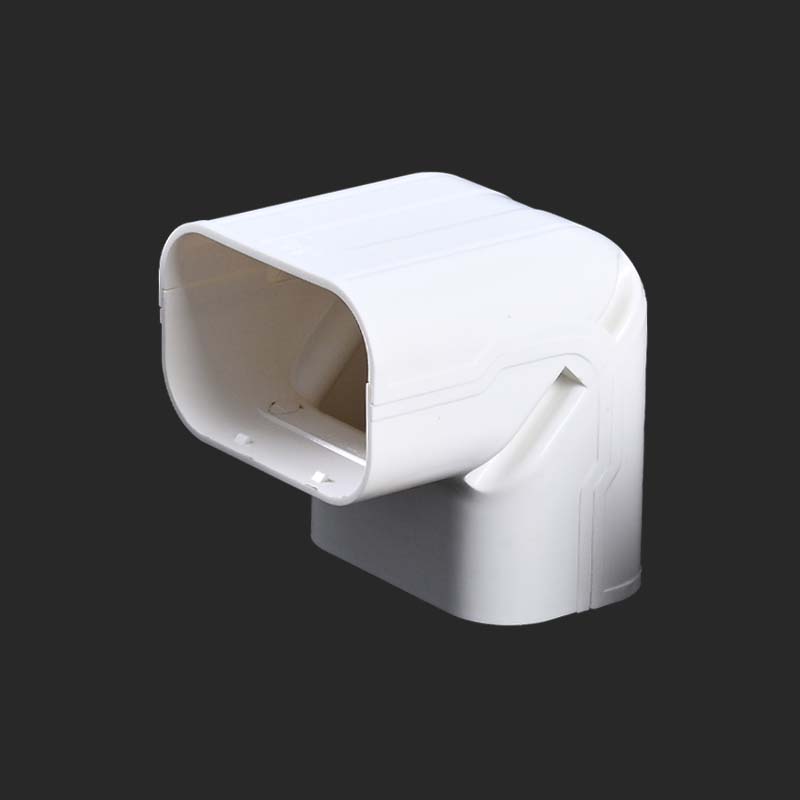 Coude vertical blanc PC100-3
