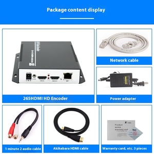 TC-6112 HD Mi H.265ตัวเข้ารหัสวิดีโออุปกรณ์สตรีมสดพร้อมเสียงภายนอกรองรับ rtmp/ rtspeo UDP protocol - Product Image 5