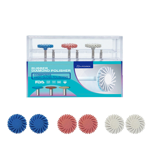 Teeth Whitening High Quality Teeth <strong>Composite</strong> Polishing Kit Dental 6Pcs/Set Diamond System Polisher Teeth Spiral Brush - Product Image 5