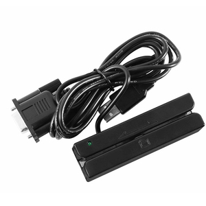 MSR RS232ต่อเนื่องเครื่องอ่านการ์ดแม่เหล็กขนาดเล็กที่มีความต้านทานสูงติดตาม123แถบแม่เหล็กเครื่องอ่านการ์ดสมาชิก - Product Image 1
