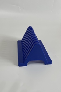 Estante de drenaje de portaobjetos de microscopio de laboratorio de 10 lugares de plástico duradero personalizado de alta calidad - Product Image 3
