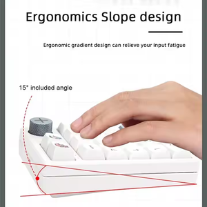 Teclados mecánicos numéricos inalámbricos Darmoshark K3 PRO BT, 19 teclas, intercambio en caliente, programación personalizada, teclado numérico RGB, teclados para juegos