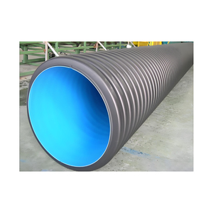 18 inç HDPE çift duvar oluklu PE drenaj borusu dwc hdpe plastik menfez borusu - Product Image 1