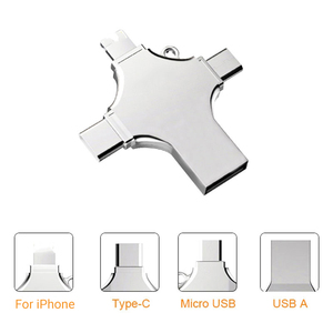 4 in 1 Multi <strong>Function</strong> Phone OTG Usb 3.0 <strong>Flash</strong> Drive 256GB Type-C Pendrive <strong>Memory</strong> Disk for iphone Android - Product Image 4